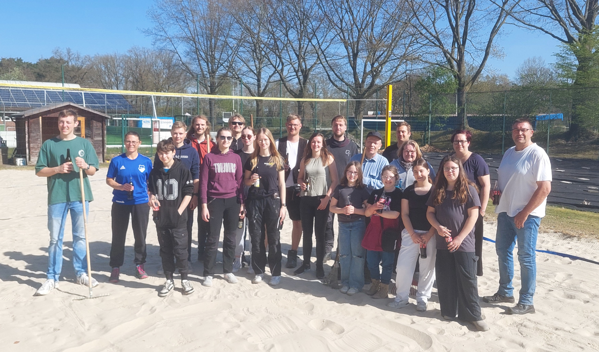 Beachfeld Volleyballarbeitseinsatz 2025
